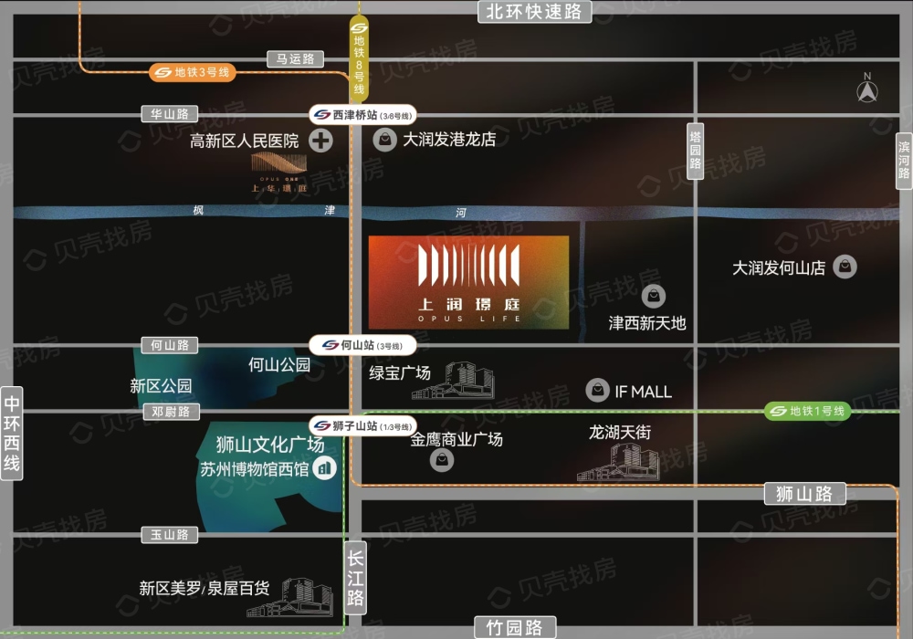 上润璟庭小区配套