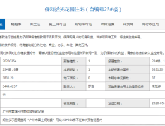 保利拾光年预售许可证