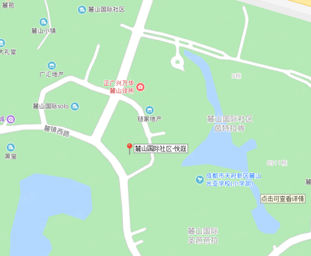 成都麓山国际地图图片