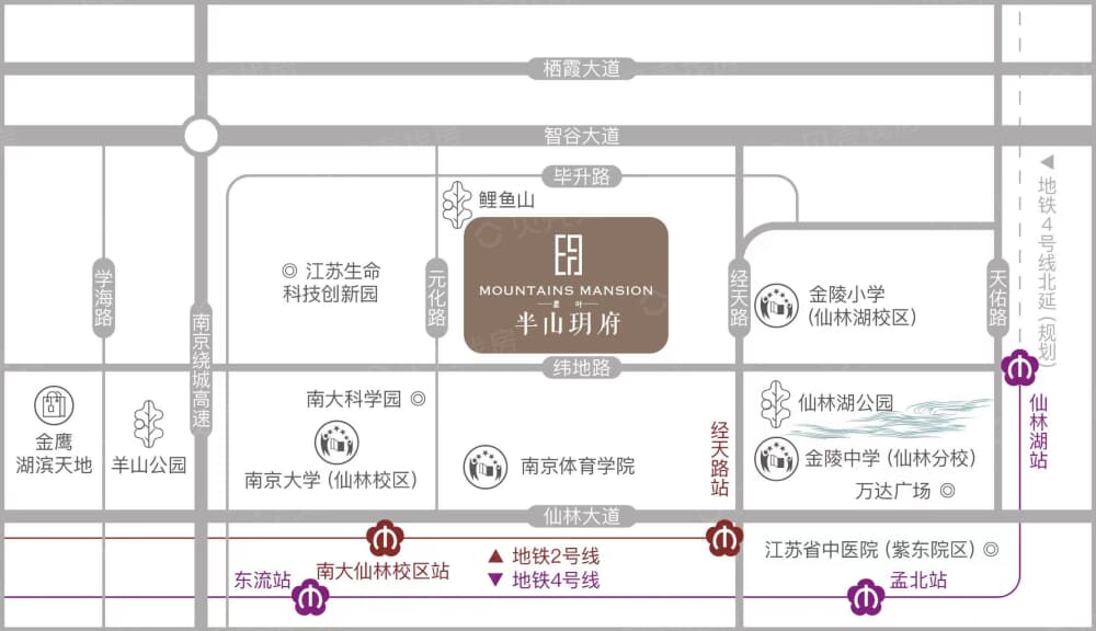 星叶半山玥府区位