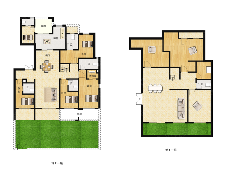 【湖光山色_万宁湖光山色楼盘】九居室户型图|9室2厅1厨5卫建面 483m