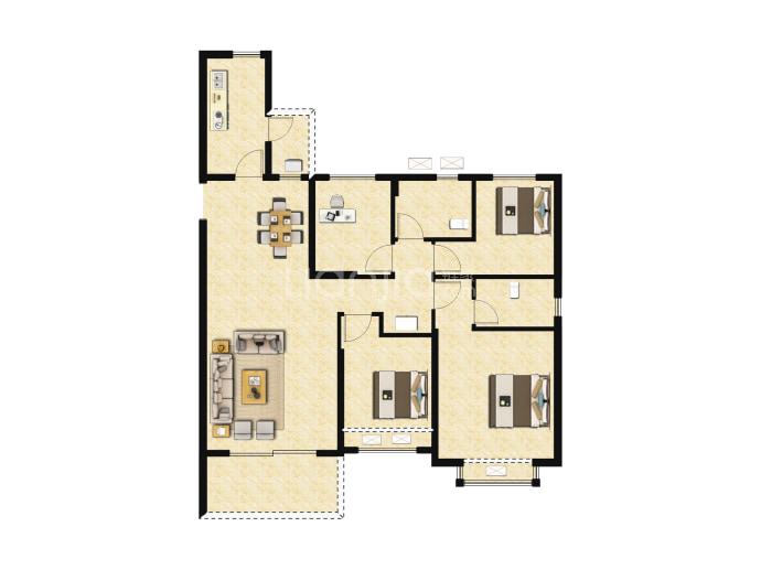 恒大海上威尼斯--建面 140m²