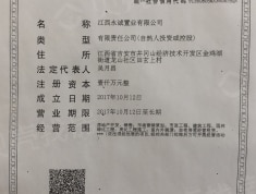 中海川紫金凤凰城开发商营业执照