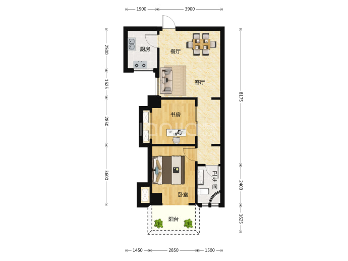 滨江学府--建面 70.47m²