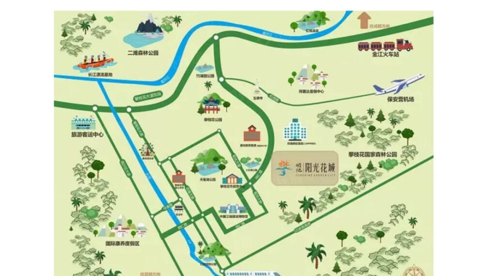 领地·阳光花城区位