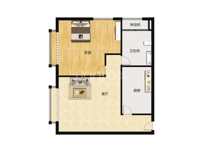 君悦豪庭--建面 60.32m²