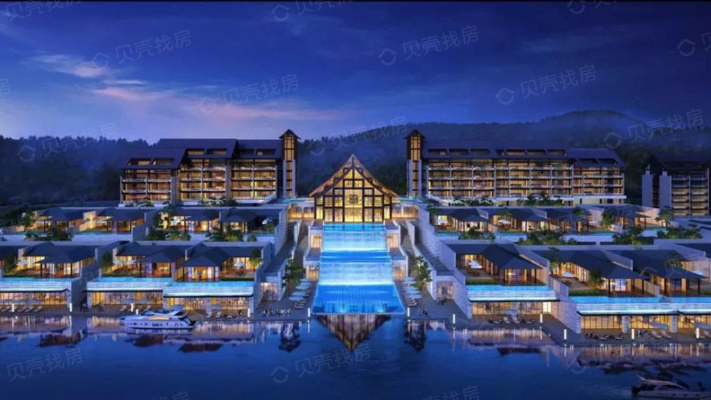 明发湖光山色效果图