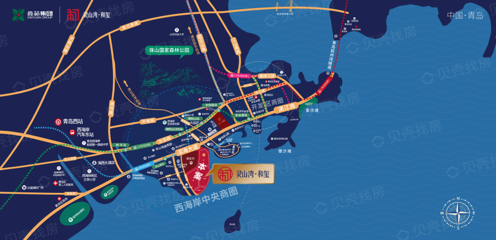 鑫苑灵山湾龙玺区位