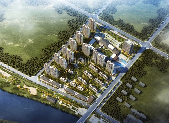 宜阳君河湾楼盘图片