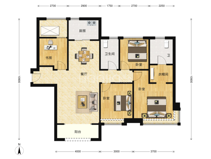 合景誉峰--建面 131m²