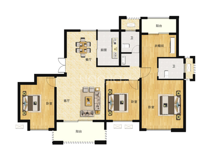 幸福誉品--建面 137m²