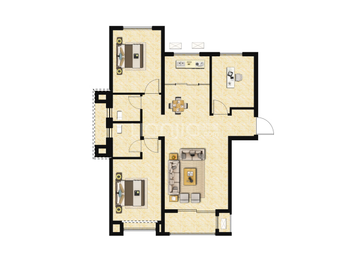 东华国樾府--建面 113.99m²