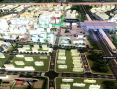 绿地长沙城际空间站实景图