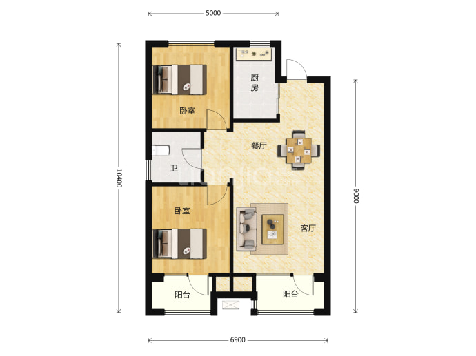 首开如院--建面 88m²