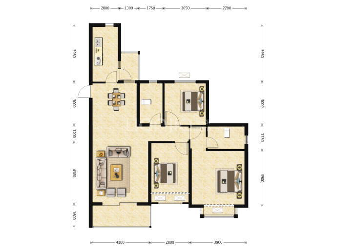 恒大海上威尼斯--建面 125m²