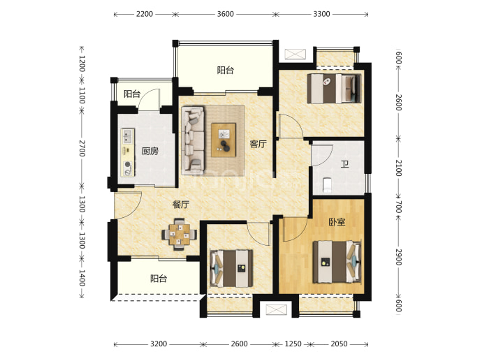 海伦堡青云台--建面 89m²