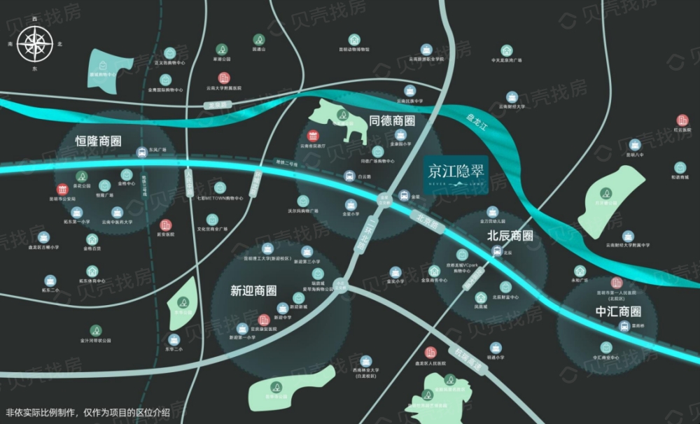 信达万科京江隐翠区位