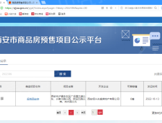 招商西安序预售许可证