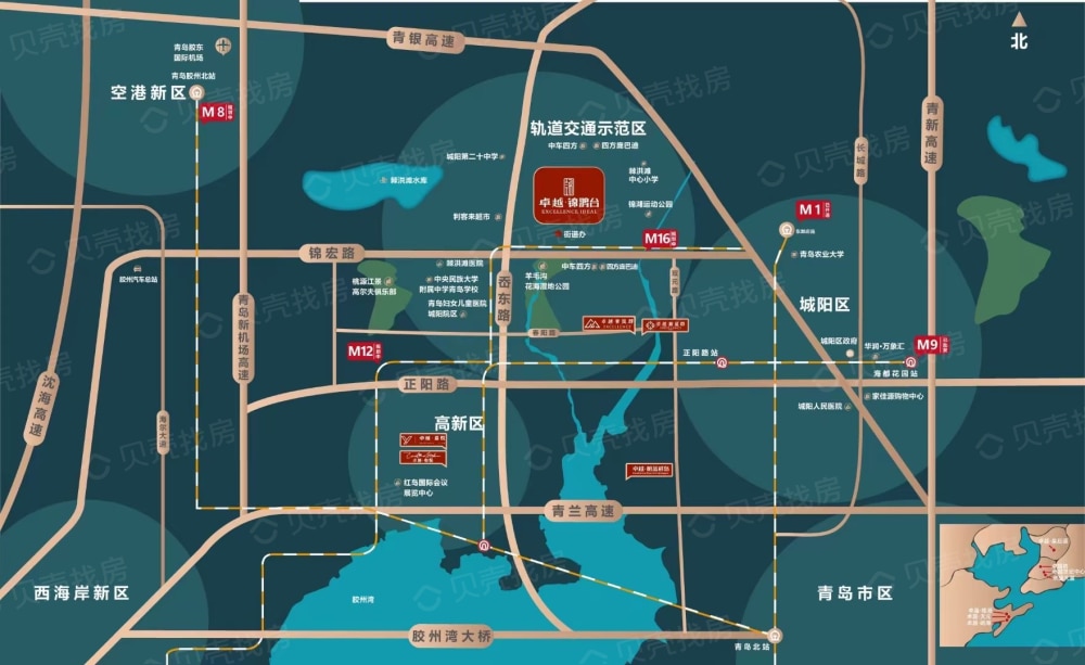 卓越锦鸿台区位