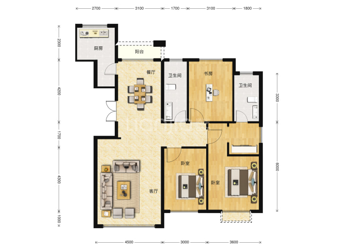 倚澜观邸--建面 145m²