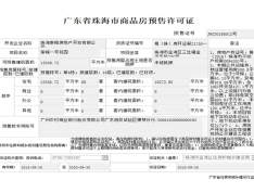 崇峰壹号院预售许可证