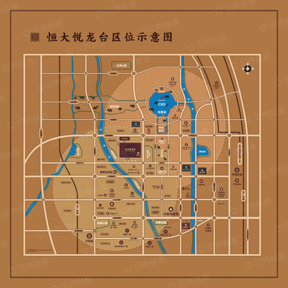 魏都悦龙台区位