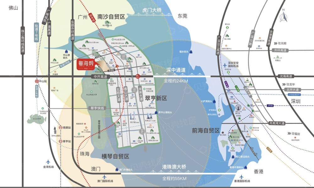 中山粤海城区位