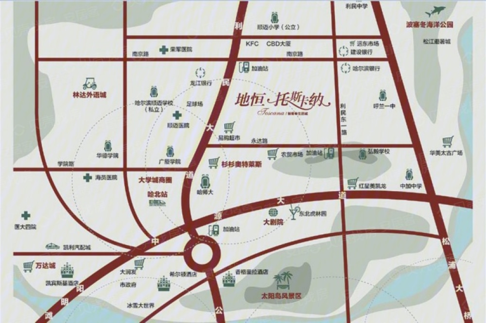 地恒托斯卡纳区位