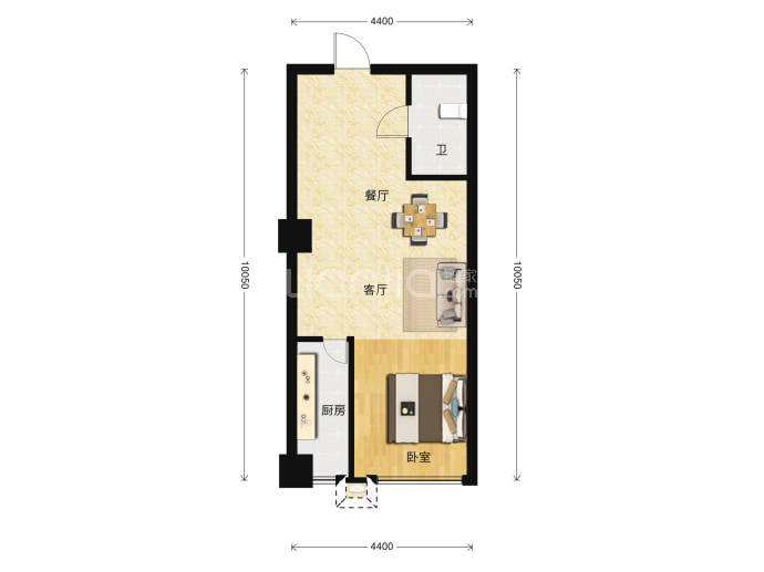 新润万寿里--建面 59.45m²