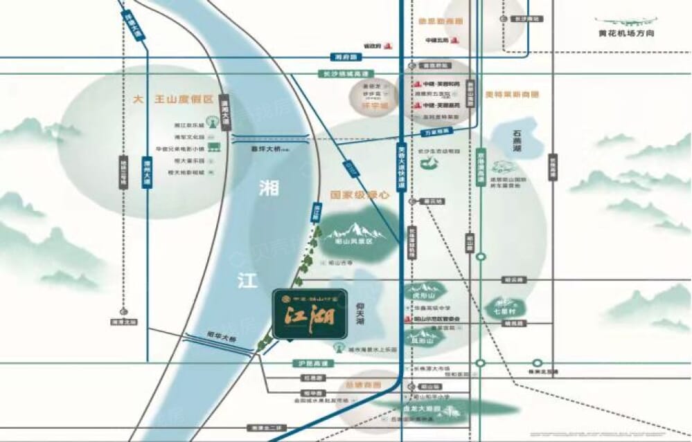 中建昭山印象区位