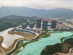 星河山海半岛实景图