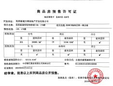 新城吾悦华府预售许可证