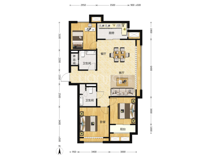 旭辉城--建面 116m²