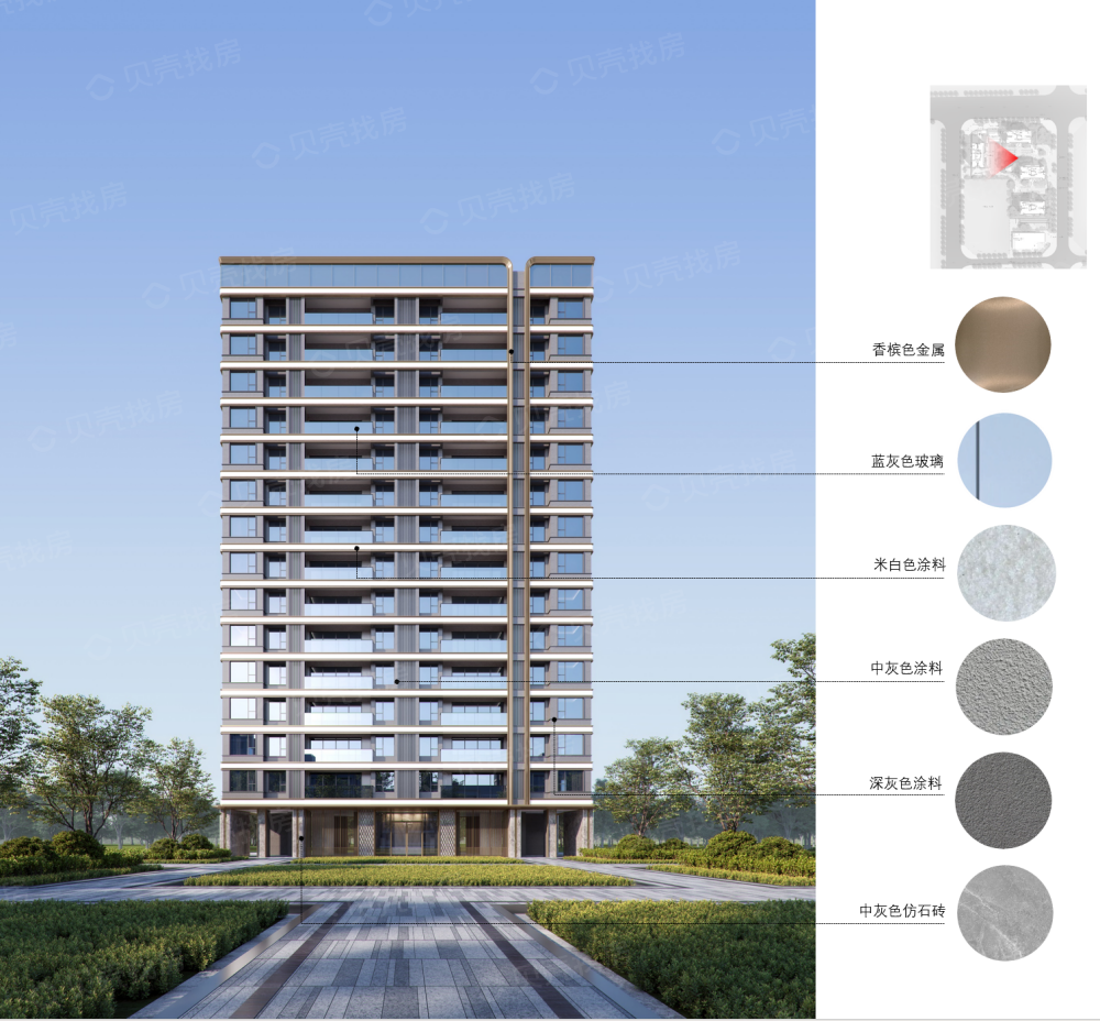 陕建山屿湖效果图