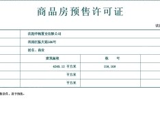 华发全运首府预售许可证