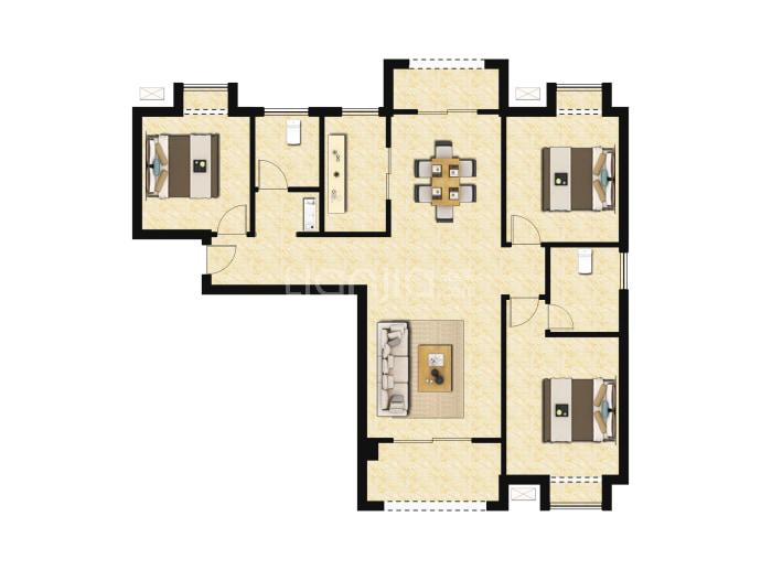 汉口左岸天地二期--建面 127.65m²