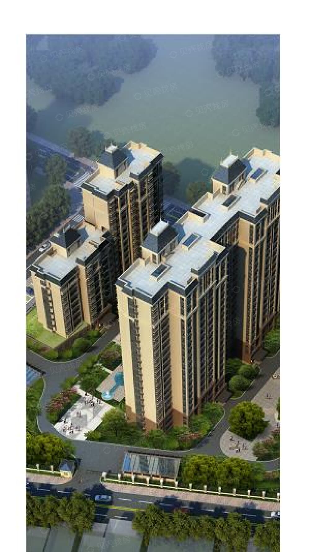 东风湖景苑效果图