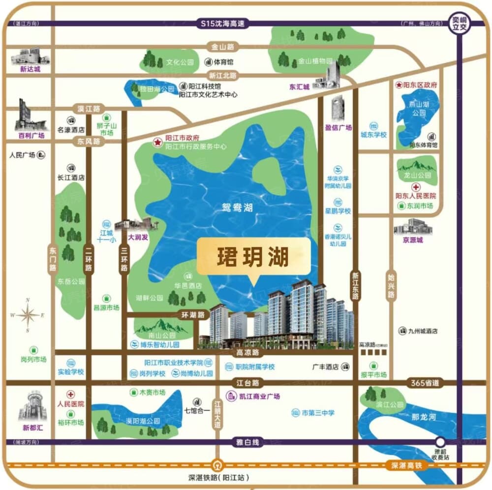 祥利珺玥湖区位