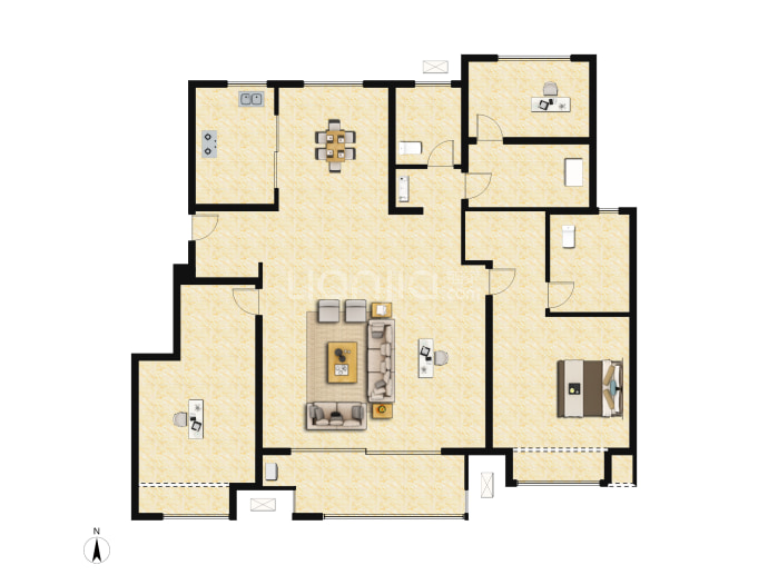 十里锦绣--建面 115m²