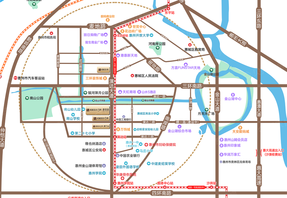 恒和金谷三期区位