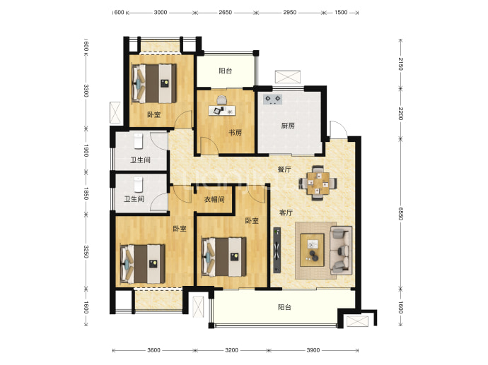 绿地柏仕公馆--建面 132.43m²