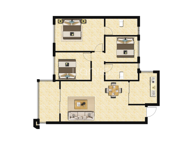 【东原启城_昆明东原启城楼盘】户型图|房型图-昆明贝壳新房