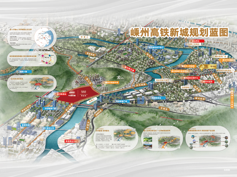 中国铁建嵊星湾新时代中心区位