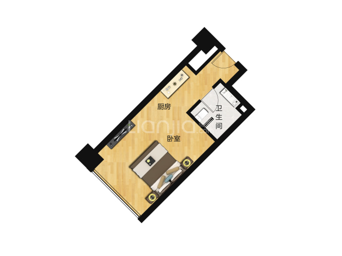 熙旺广场--建面 47.43m²