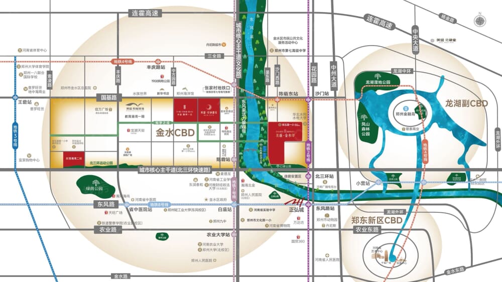 美盛金水印二期区位