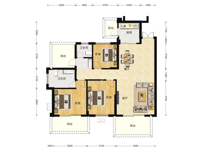 大都公馆--建面 110.4m²