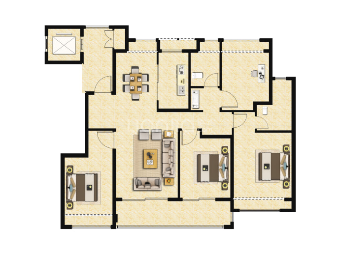 绿城象屿观澜逸品--建面 126m²