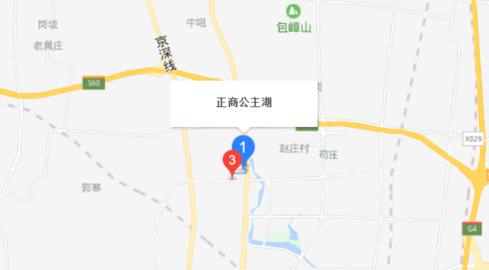 正商公主湖区位