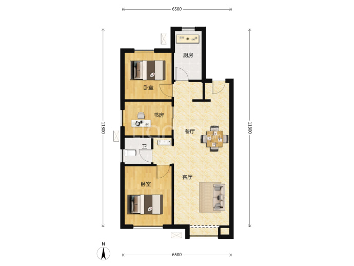 首创禧悦--建面 89m²