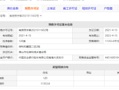 保利碧桂园学府里预售许可证